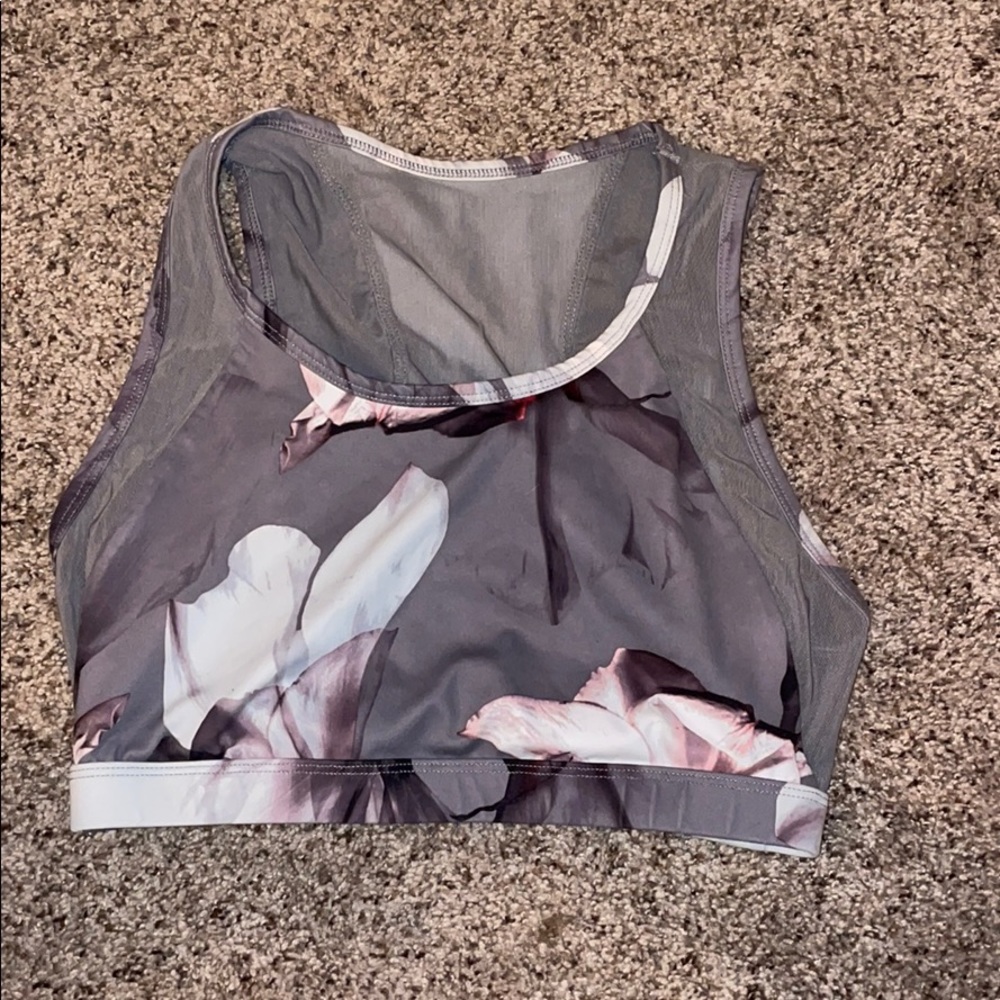 Fabletics floral sports bra